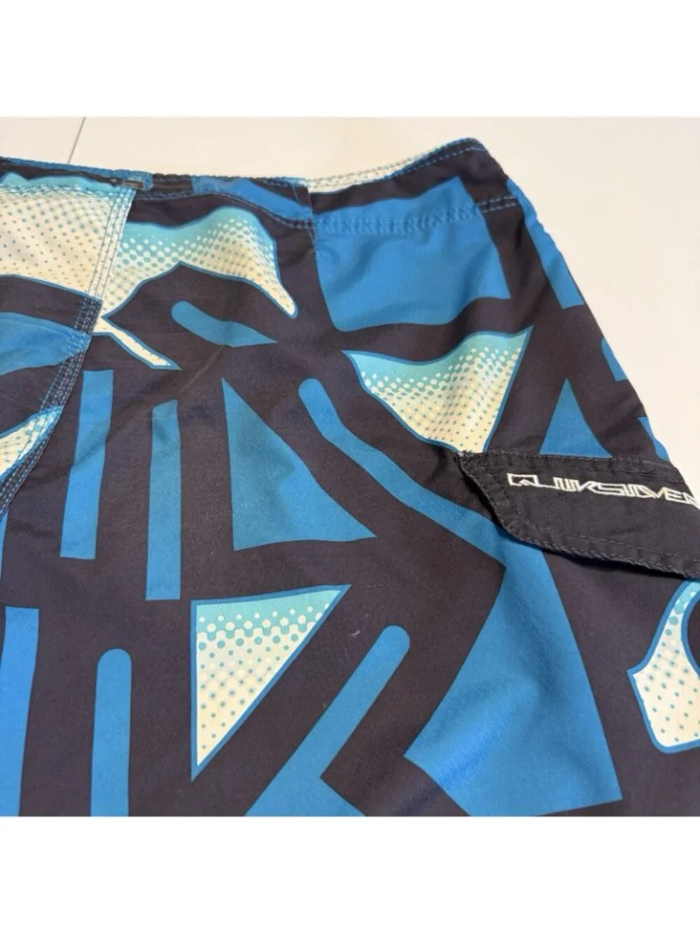 Quiksilver Board Shorts Mens 36 Blue Y2k Surf Skate